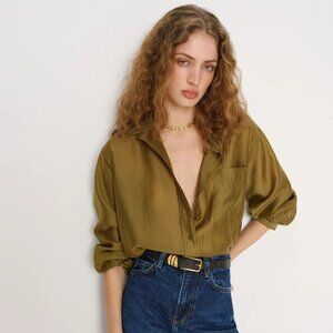 NWT Reformation Eli Oversized Shirt
